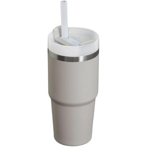 Stanley Quencher H2.0 FlowState Stainless Steel Vacuum Insulated Tumbler with Lid and Straw for Water, Iced Tea or Coffee, Smoothie and More, Ash, 14oz