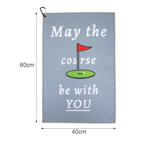 Golf Towel,Funny Golf Towel for Men Clean Golf Balls,Golf Towels for Golf Bags with Clip,Golf Gifts for Men Husband Boyfriend Dad,Fun Golf Accessories,Golf Cleaning Towel,Birthday Gifts for Golfers