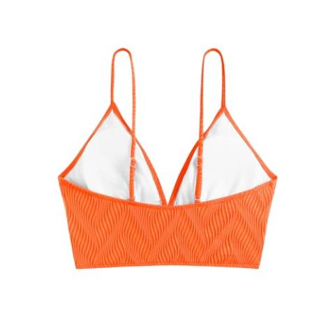 ZAFUL Women's V Neck Tankini Set, Ribbed High Cut Surplice Bikini High Waisted Two Piece Swimsuit