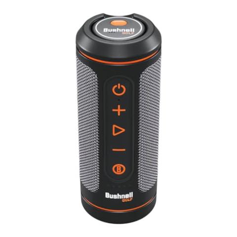 Bushnell Wingman 2 Golf GPS Speaker Gift Box Bundle - Golf Bluetooth Speaker with Integrated BITE Magnetic Mount & Battery Indicator - Perfect Golf Gift - Includes Protective Wingman Pouch, Red Bow