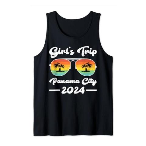 Girls Trip 2024 Summer Sunglass Florida Panama City Beach Tank Top