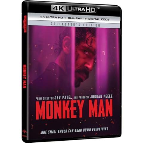 Monkey Man (4K Ultra HD + Blu-ray + Digital) [4K UHD]