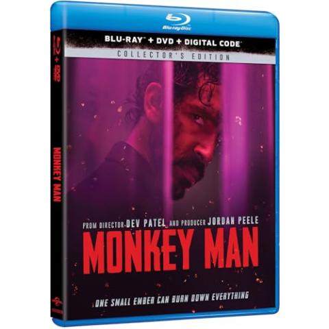 Monkey Man (Blu-ray + DVD + Digital)