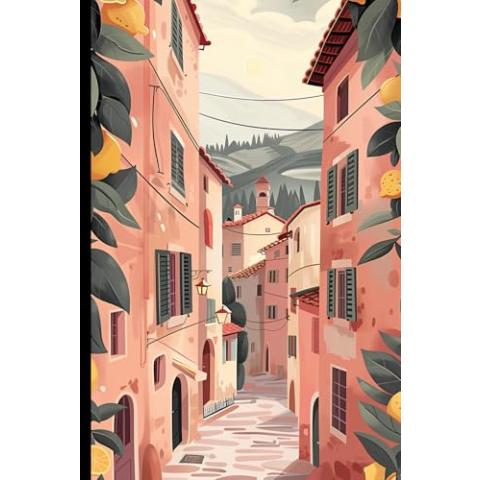 WishMerge Tuscan Citrus Haven Bullet Journal Cover Design