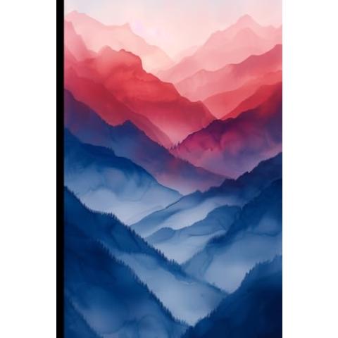 WishMerge Gradient Hills Bullet Journal Cover Design