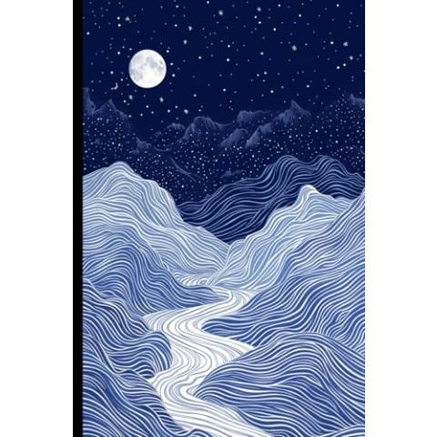 WishMerge Moonlit Night Bullet Journal Cover Design