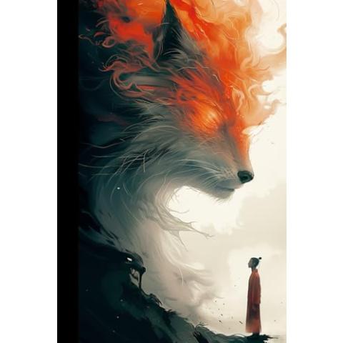 WishMerge Samurai and Spirit Fox Bullet Journal Cover Design
