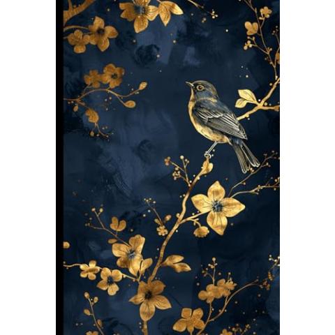 WishMerge Golden Bird Bullet Journal Cover Design