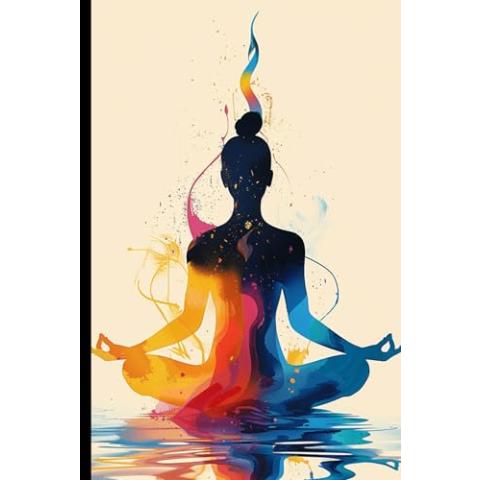 WishMerge Vibrant Meditation Bullet Journal Cover Design