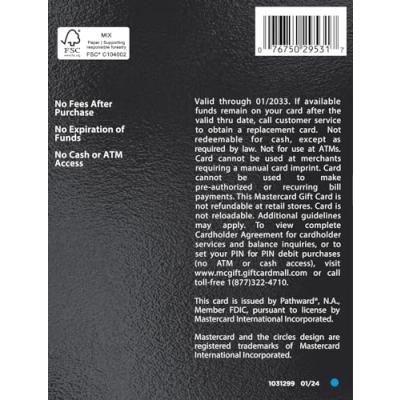 $200 Mastercard Gift Card (plus $6.95 Purchase Fee)
