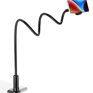 Tryone Gooseneck Phone Holder Stand: Flexible Bed Mount