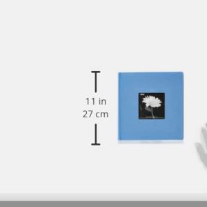 Fabric Frame Photo Album Sky Blue 200 Pockets