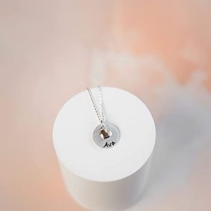My Little Heart Personalized Sterling Silver Necklace - Elegant Gift