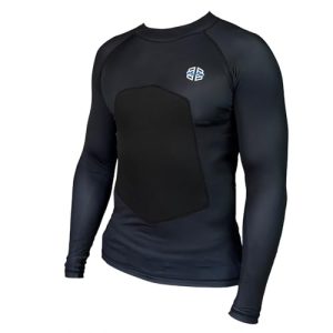 SPF 50+ Padded Rash Guard - Ideal for Surfing, Boogie, Scuba