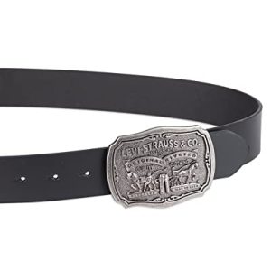 Levi’s Men’s Antiqued Buckle Leather Belt