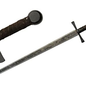 SZCO Supplies Hand-Forged Carbon Steel Rustic Broad Sword