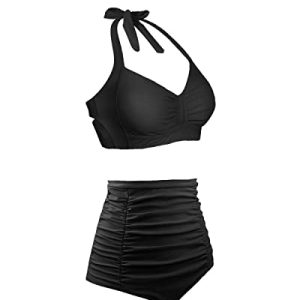 Holipick Vintage High Waisted Bikini Set: Retro Gift Idea
