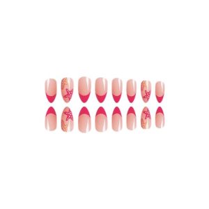 Colorful Almond Summer Press on Nails – Glossy Design