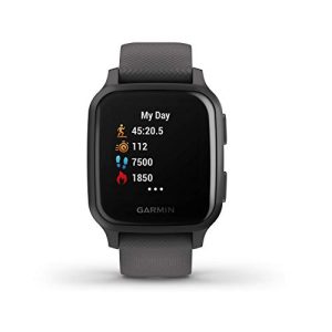 Garmin Venu Sq GPS Smartwatch – Slate Aluminum Bezel