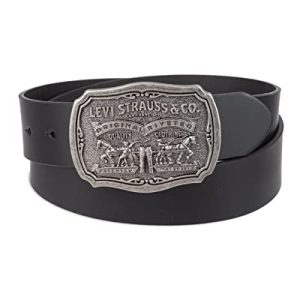 Levi’s Men’s Antiqued Buckle Leather Belt