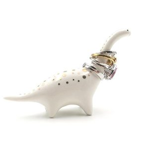 OYLZ Ceramic Dinosaur Ring Holder