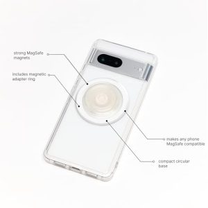 PopSockets Phone Grip with MagSafe Adapter: Clear