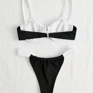 SOLY HUX Women's Color Block Bikini Sets