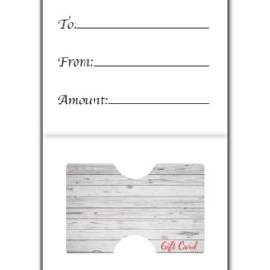 Gift Card Presenter 200 Pack: Simple Blue Design