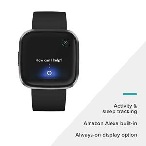 Fitbit Versa 2 Smartwatch – Renewed Black/Carbon