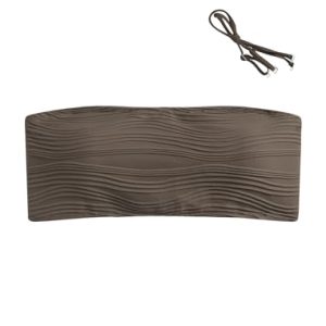 ZAFUL Women’s Textured Bandeau Bikini Top