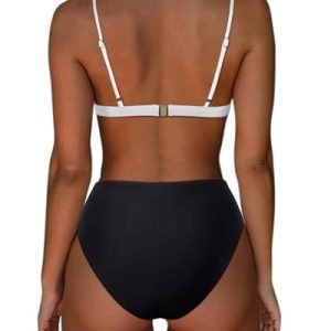 SUUKSESS Women Triangle High Cut Bikini Sets