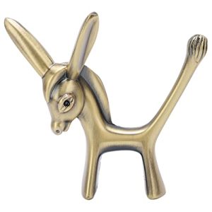 Pssopp Cute Animal Ring Holder Statue