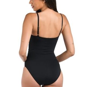 Rouched One Piece Swimsuit: Island Goddess Lingerie Mio