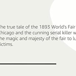 The Devil in the White City: Chicago World’s Fair Tale
