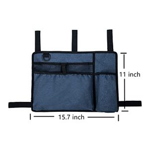 Caroo Walker Bag Basket with Cup Holder - Folding Walkers Rollator Organizer