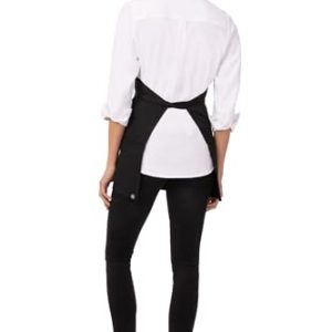 Chef Works Unisex Black Three Pocket Apron