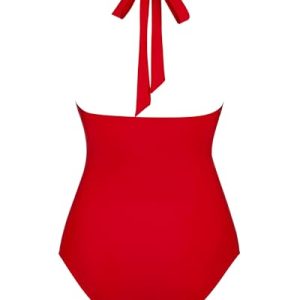 RXRXCOCO Sexy V Neck Mesh One Piece Swimsuit
