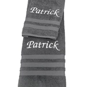 Luxury Embroidered Towel Set: Custom Monogram Collection