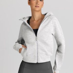 Trendy Queen Women’s Cropped Hoodie: Fashionable Fall Jacket Gift