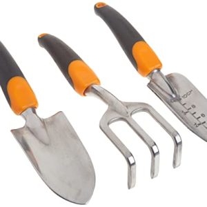 Fiskars Ergo Garden Tool Set – Black/Orange