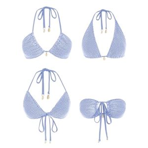 ZAFUL Women's Fishnet Bikini Set
