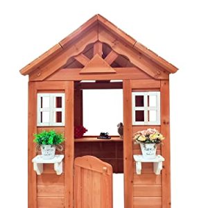 Wooden Playhouse for Kids Ages 3-6 - Outdoor Cottage