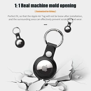 4 Pack PU Leather Airtag Holder Set: Versatile AirTag Cases