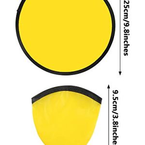 Gejoy 24 Pieces Foldable Flying Disc Fans Set