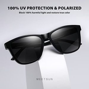 MEETSUN Polarized Sunglasses: Stylish UV Protection