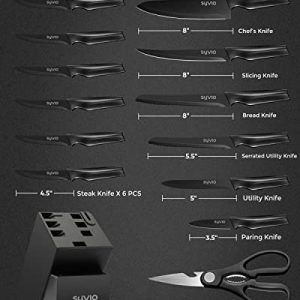 syvio 15pcs Utility Knife Set: Effortless Precision