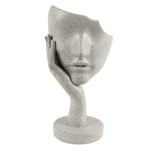 Touch The Face Thinker Statue: Modern Art Sculpture