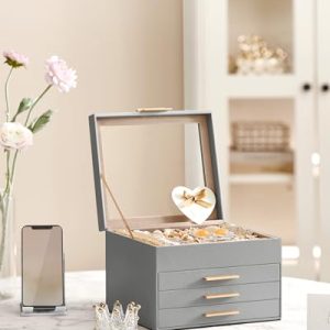 Modern 4-Layer Jewelry Box: Chic Organizer