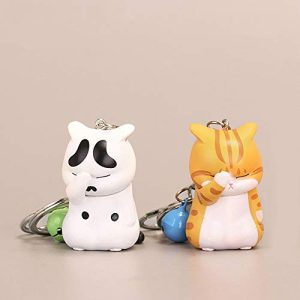 Adorable Shy Kitten Keychain: Purrfect Gift for Cat Lovers