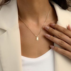 Personalized Initial Necklace: Dainty Gift for Women